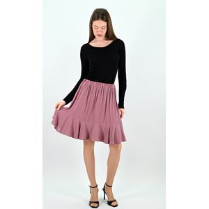 YesMooi - Roze Mini Rok met Volants - XXL (44)