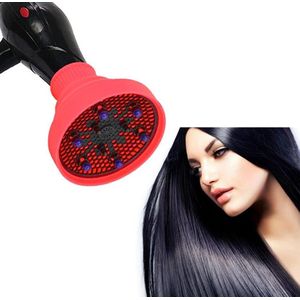 Allecto Plus - Universele diffuser voor krullend haar, draagbaar en opvouwbaar, rood.