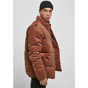 Urban Classics - Boxy Corduroy Puffer winterjas - 2XL - Bruin