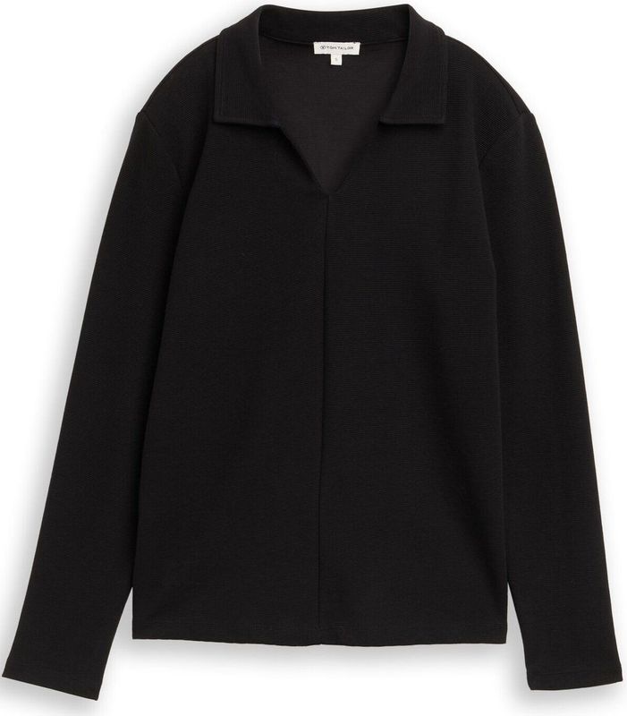 Tom Tailor Shirt met lange mouwen en polokraag