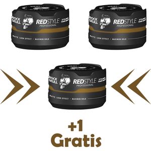 Redstyle Haarwax Gold Skull 150ml 2 Stuks +1 Gratis