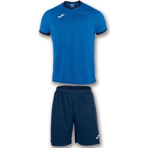 Joma Academy Voetbaltenue Korte Mouw - Royal / Marine | Maat: XL