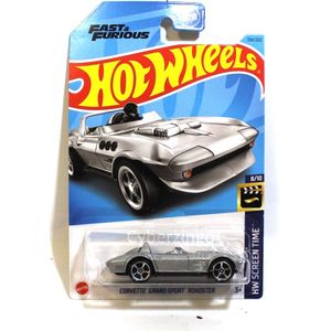 HOT WHEELS CORVETTE GRAND SPORT ROADSTER 154/250 SILBER 1:64 HW SCREEN TIME 8/10