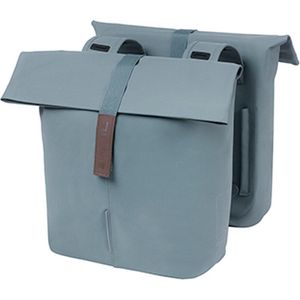 Basil City - Dubbele Fietstas - graphite blue - 32 liter