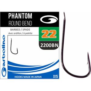 Garbolino Phantom Round Bend Spade - Barbed (15 pcs) - Maat : 18