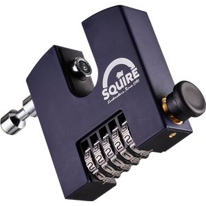 Squire SHCB75 - Cijferslot - Hangslot - Krachtig slot voor rolluiken - Roldeurslot - 75 mm