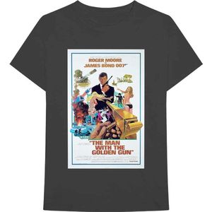 James Bond - The Man With The Golden Gun Poster Heren T-shirt - M - Zwart