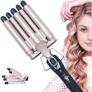 Krultang 5 Vaten voor Golvend Haar - Professionele Styling Zonder Merk
