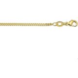 The Jewelry Collection Ketting Gourmet 1,6 mm - Zilver verguld