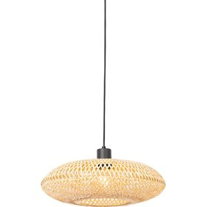 QAZQA ostrava - Oosterse Hanglamp - 1 lichts - Ø 40 cm - Naturel - Woonkamer | Slaapkamer | Keuken