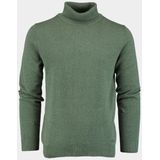 Bos Bright Blue - Dex Rollneck Pullover - Groen - 100% Katoen