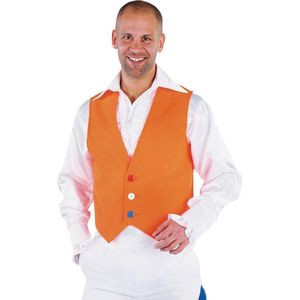 100% NL & Oranje Kostuum | Hup Holland Oranje Vest Man | Large | Carnaval kostuum | Verkleedkleding