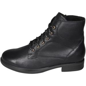 Durea Zwarte hoge veterschoen H (Maat - 5,5, Kleur - Zwart)