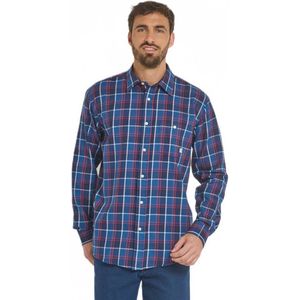 Groot geruit warm flanellen overhemd