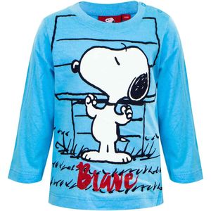 Snoopy kinder shirt / longsleeve, licht-blauw, maat 86 ( 24 maanden)