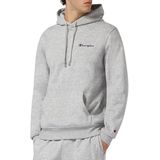 Champion - Small Embroidered Logo Hoodie - Grijs - Hoodie-trui