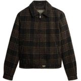 Superdry - Checked Ranch Quilted - Gewatteerde Jas - Relaxte Pasvorm