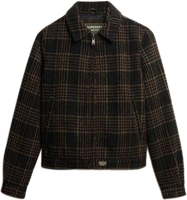 Superdry - Checked Ranch Quilted - Gewatteerde Jas - Relaxte Pasvorm