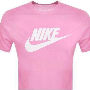 Nike T-Shirt - Roze/Wit - Unisex - Maat S