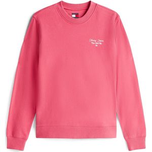Tommy Jeans Trui Tjw Reg Ess Logo Dw0dw21960 X15 Vintage Cerise Dames Maat - XXS