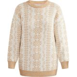 usha - BLUE LABEL - Trui - Beige / Crème - Losse Pasvorm - Lange Mouw