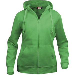 Basic hoody full zip ds grasgroen xs