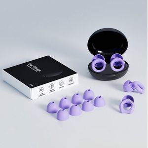 Oordopjes met ruisonderdrukking voor de slaap - Zachte oordopjes met ruisonderdrukking - Premium oordopjes - Siliconen oordopjes - 8 maten oordopjes - Geschikt voor concerten, slapen en studeren - Paars