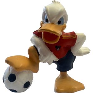 Disney - Donald Duck met voetballer met Spaans tenue (+/-5 cm) - Merk : Bullyland.