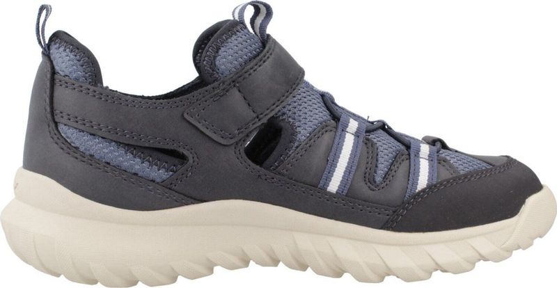 Geox - Simbyos - Lage Schoenen - Blauw en Beige - Lichtgewicht en Ademend