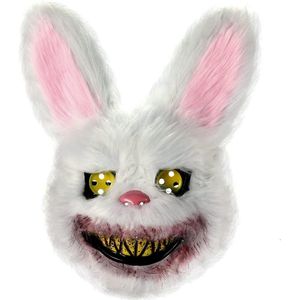 Horror konijn masker - Carnaval - Halloween - Angry Rabbit - Thema - BDSM - Feest - Verkleden - Zeer realistisch - Goede kwaliteit