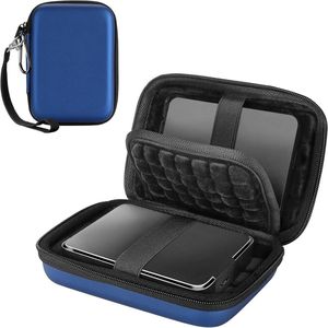 25 inch Externe harde schijf beschermhoes - Geschikt voor WD, Toshiba, Canvio, Seagate, Samsung - Schokbestendig - Voor 2 schijven met accessoirevak