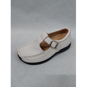 WOLKY 1012 / kinder instappers met gesp / wit / maat 31