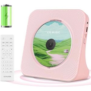 Draagbare CD Speler met Hi-Fi Luidsprekers en Oplaadbare Batterij