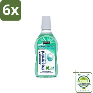Sence - Fresh Freshmint - Mondwater - Fris & Muntig - 500 ml - Voordeelverpakking - 6 stuks - Mondwater - Frisse adem