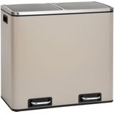 Svita - TM2X24 - Prullenbak - Taupe - 48L Afvalbak