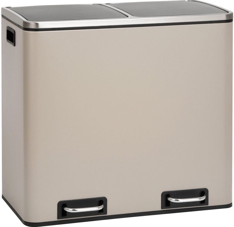 Svita - TM2X24 - Prullenbak - Taupe - 48L Afvalbak