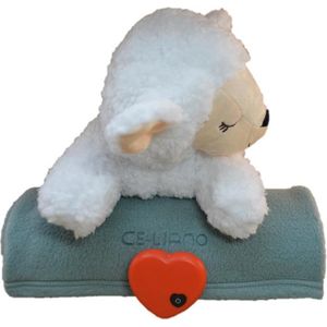 Knuffel - puppy - anti-stress - fleece deken - schaap – batterijen inbegrepen