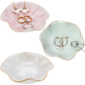 Keramische sieradenschaal set van 3 - Kleine ringschalen voor sieradenopslag
