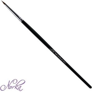 Moyra Penseel Norka Nailartbrush 02 - Penseel - Nagels - Hoogwaardig Kolinsky haar - Acrylverf - Aquareltechnieken