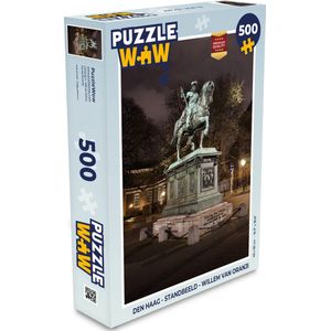 Puzzel Den Haag - Standbeeld - Willem van Oranje - Legpuzzel - Puzzel 500 stukjes