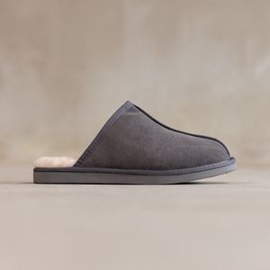 Schapenvacht slippers Jaki - Lamsvacht instap pantoffels - Grijs - Maat 42