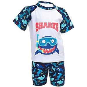 Tweedelig jongens zwempak met dinosaurussen en haaien