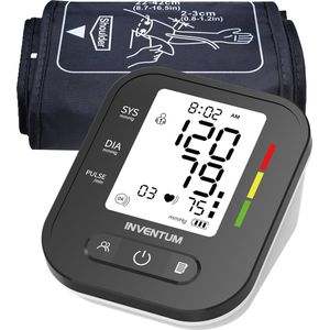 Inventum BDA435 - Bloeddrukmeter bovenarm - Hartslagmeter - Manchet 22 tot 42 cm - Volautomatisch - Onregelmatige hartslag - Inclusief batterijen