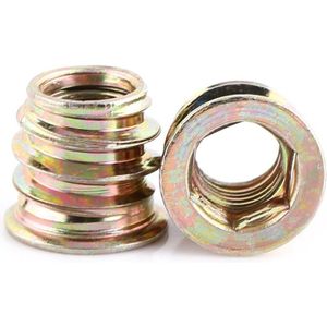 20 Stuks M6 M8 M10 Messing Inzetmoeren | Interne Draad Kartelmoeren voor Plastic Onderdelen | Geschikt voor Hitte- of Ultrasone Inbedding in 3D Printer Onderdelen (M8*13mm)