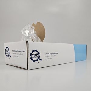 Transparante Vuilniszakken | 1.000 Zakken | 4 Liter | Gerecycled LDPE | 18 My | 22x38 cm - Afvalzakjes 4 Liter, 4 Liter Zakjes, Doorzichtige Zakjes