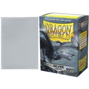 TCG Sleeves - Dragon Shield - Silver Zilver (Non Glare) Standard Size 100 st