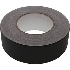 Deltafix - Ducttape - Zwart - 50 m x 50 mm - Zelfklevend
