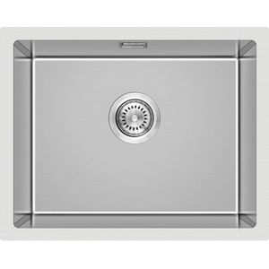 TRANKIELO® - Luxe Roestvrijstalen Keukenspoelbak, Grote Inbouw Spoelbak van 60 x 45 x 19 cm, Ideaal voor Onderkast van 70 cm-