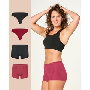 Moodies - Menstruatie Ondergoed - Bundel Mix String/Boyshort - 4 Stuks - Dames