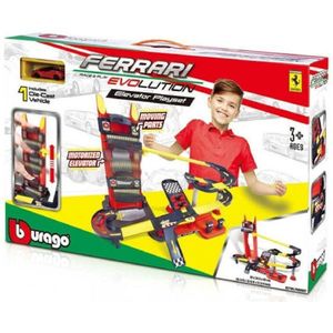 Ferrari Evolution Elevator Playset Bburago Speelgoed Garage (Inclusief 1/43 Modelauto) - Speelgoed voor Kinderen Jongens Meisjes - Speelgoed Auto Modelauto Race Auto